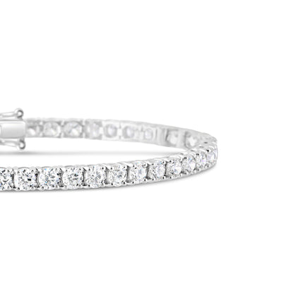 Round Brilliant Cut Diamond Tennis Bracelet 6.32ct