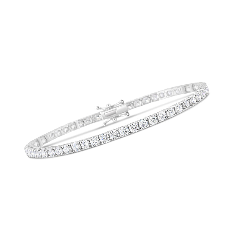 Round Brilliant Cut Diamond Tennis Bracelet 6.32ct