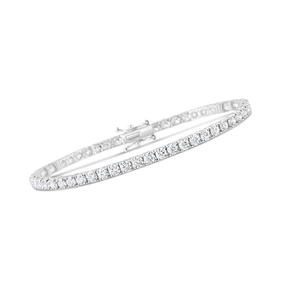 Round Brilliant Cut Diamond Tennis Bracelet 6.32ct