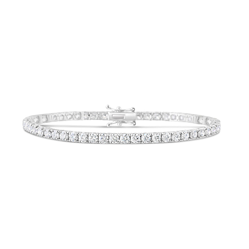 Round Brilliant Cut Diamond Tennis Bracelet 6.32ct