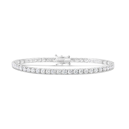 Round Brilliant Cut Diamond Tennis Bracelet 6.32ct