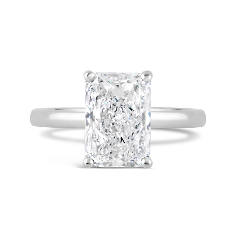 Radiant Cut Diamond Solitaire Engagement Ring 3.08ct
