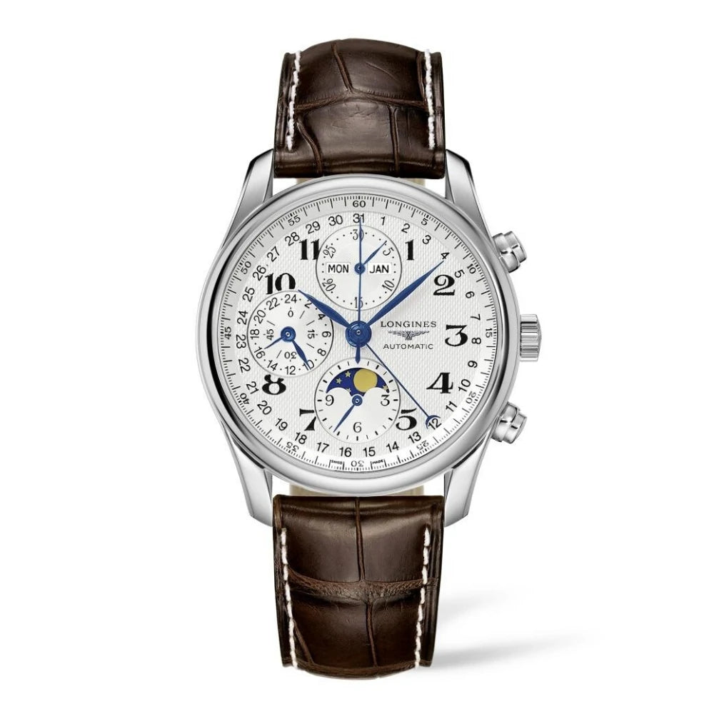 Longines Master Gents Automatic Brown Leather Watch L26734783 - 40mm