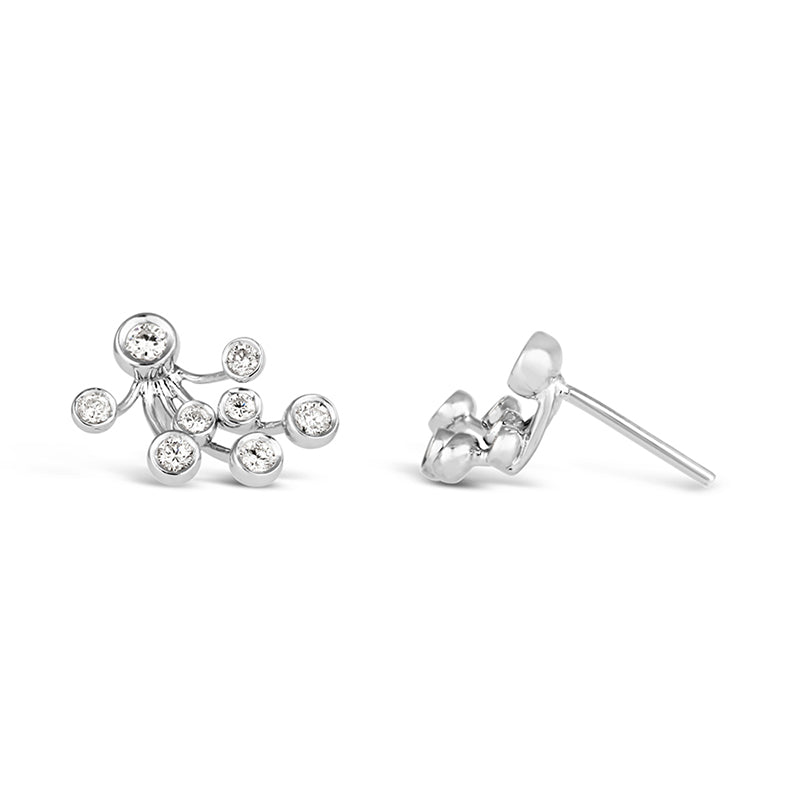 Favero Diamond Spray Stud Earrings