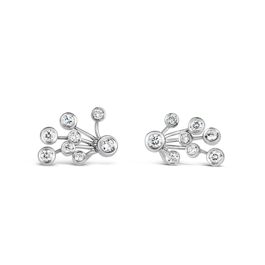 Favero Diamond Spray Stud Earrings