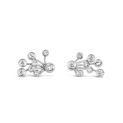 Favero Diamond Spray Stud Earrings