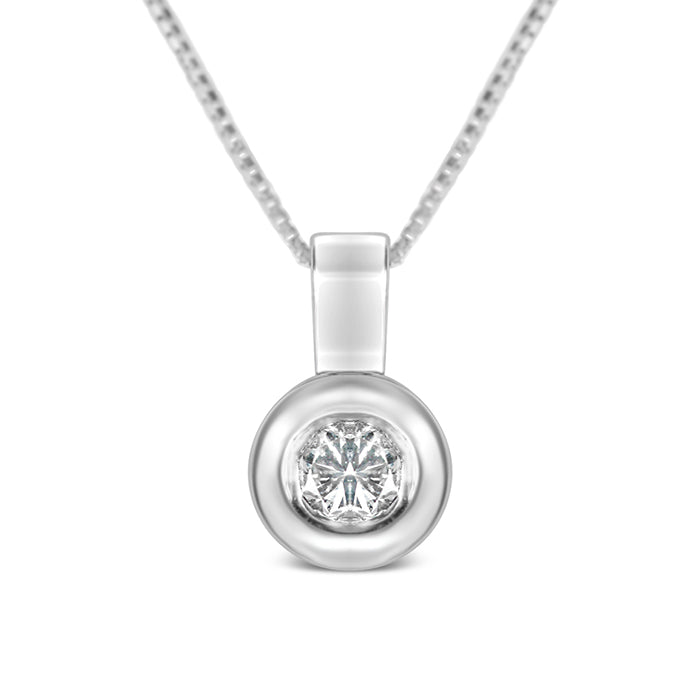 Rocks Diamond Solitire Pendant