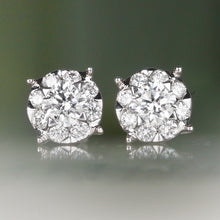 Load image into Gallery viewer, Rocks Diamond Stud Earrings