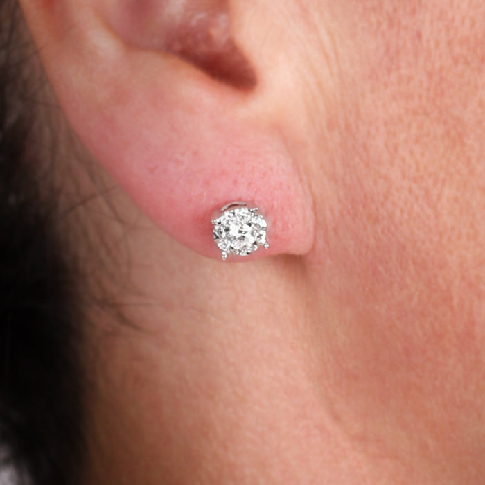 Rocks Diamond Stud Earrings