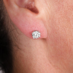 Rocks Diamond Stud Earrings