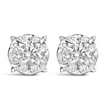 Rocks Diamond Stud Earrings