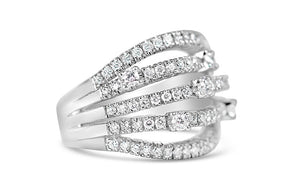 Damiani Multi Layered Diamond Ring