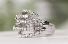 Load image into Gallery viewer, Damiani Multi Layered Diamond Ring