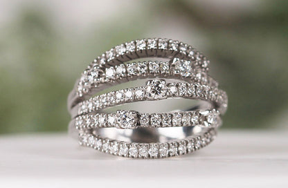 Damiani Multi Layered Diamond Ring