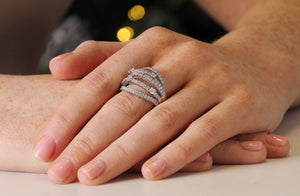Damiani Multi Layered Diamond Ring