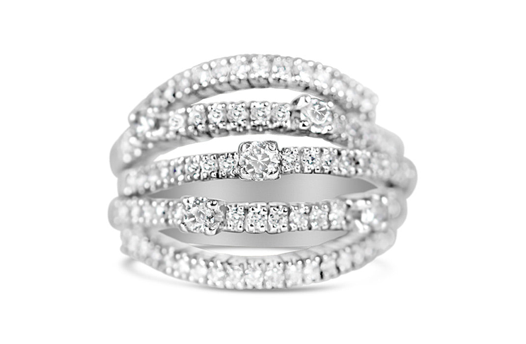 Damiani Multi Layered Diamond Ring