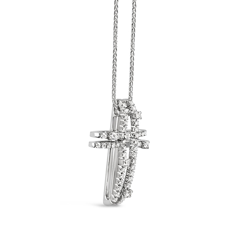 Damiani Diamond Cross Pendant