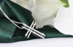 Damiani Diamond Cross Pendant