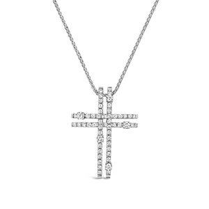 Damiani Diamond Cross Pendant