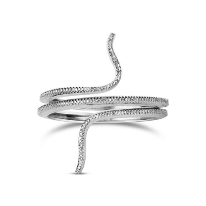 Damiani Diamond Wrap Around Bangle - 1.92ct