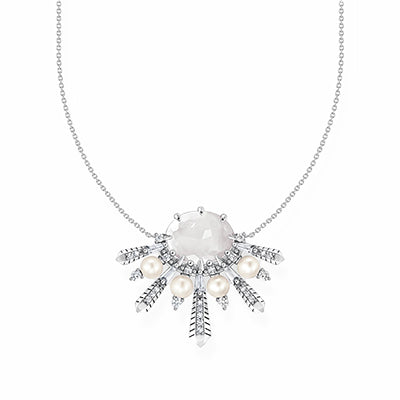 Necklace with freshwater pearls and cold enamel silver | THOMAS SABO