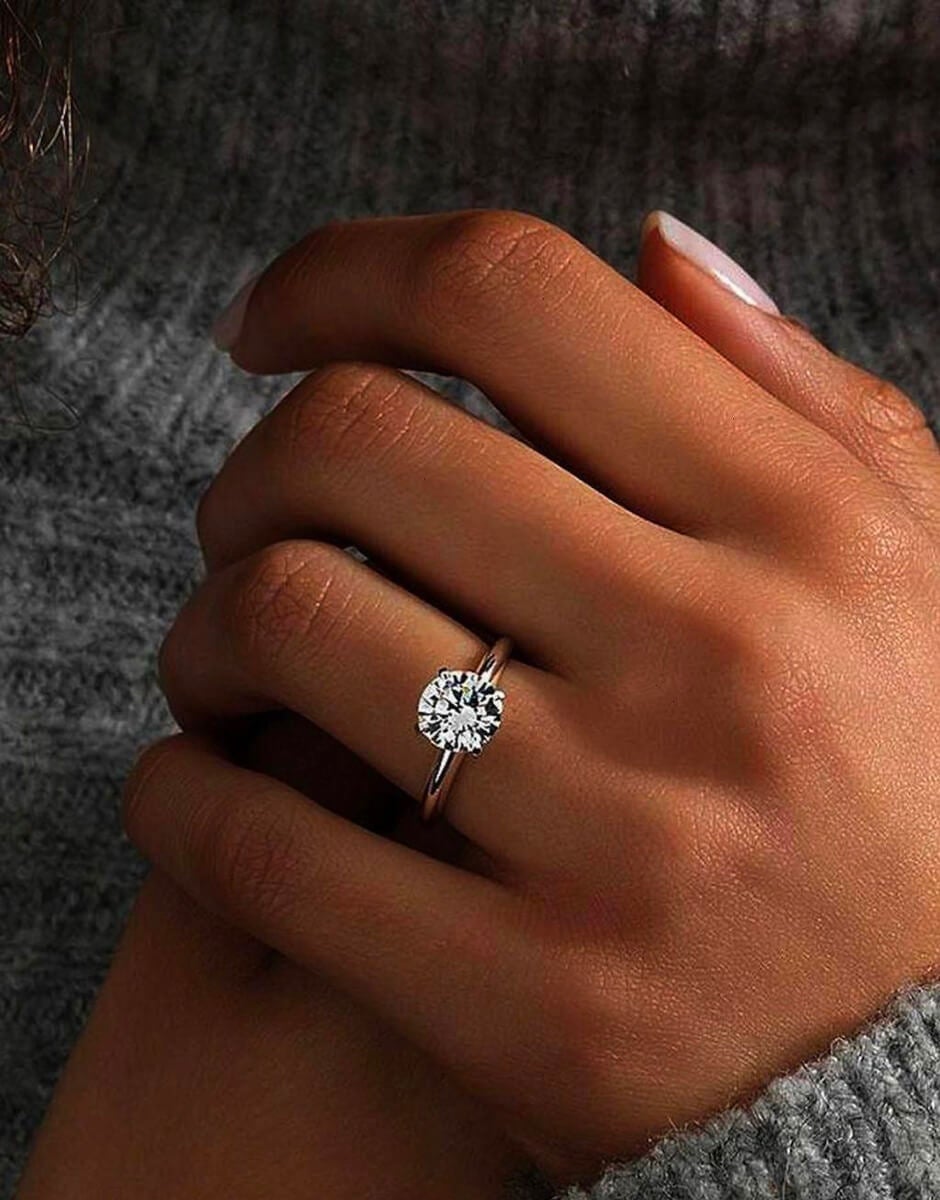 Heart Cut Moissanite Diamond Solitaire Diamond Ring, Heart Shape Moiss –  Gem of Jewel