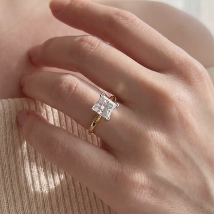 Princess Cut Solitaire Ring 5.08ct