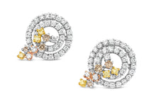 Load image into Gallery viewer, Damiani Sophie Loren Diamond Cluster Earrings