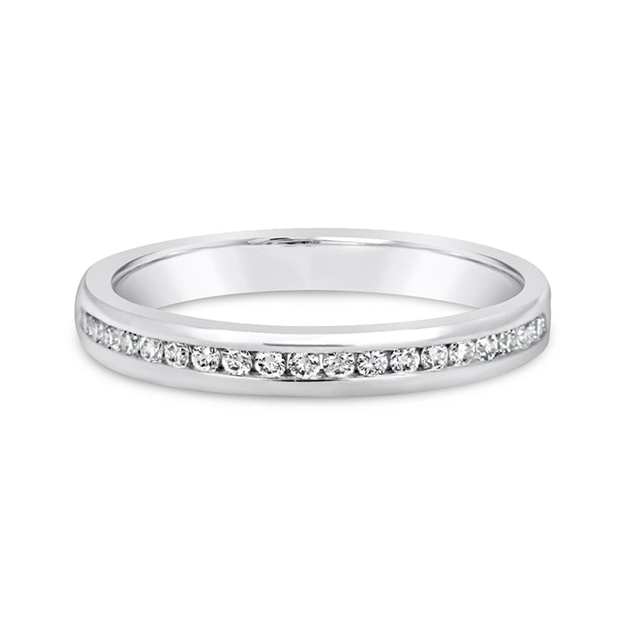 Channel Set Diamond Wedding Ring