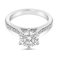 Load image into Gallery viewer, Round Brilliant Cut Solitaire 6 Claw 1.42ct Laboratory Grown Diamond Engagement Ring