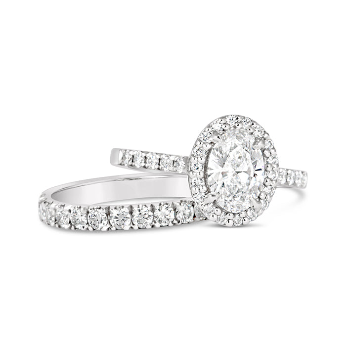 Oval Halo Engagement Ring 1.31ct - Laboratory Grown Diamond