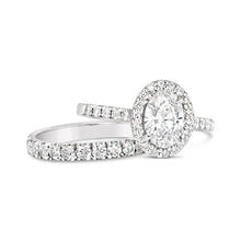 Load image into Gallery viewer, Oval Halo Engagement Ring 1.31ct - Laboratory Grown Diamond
