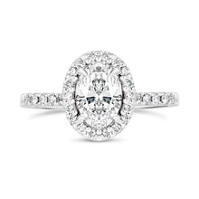 Load image into Gallery viewer, Oval Halo Engagement Ring 1.31ct - Laboratory Grown Diamond