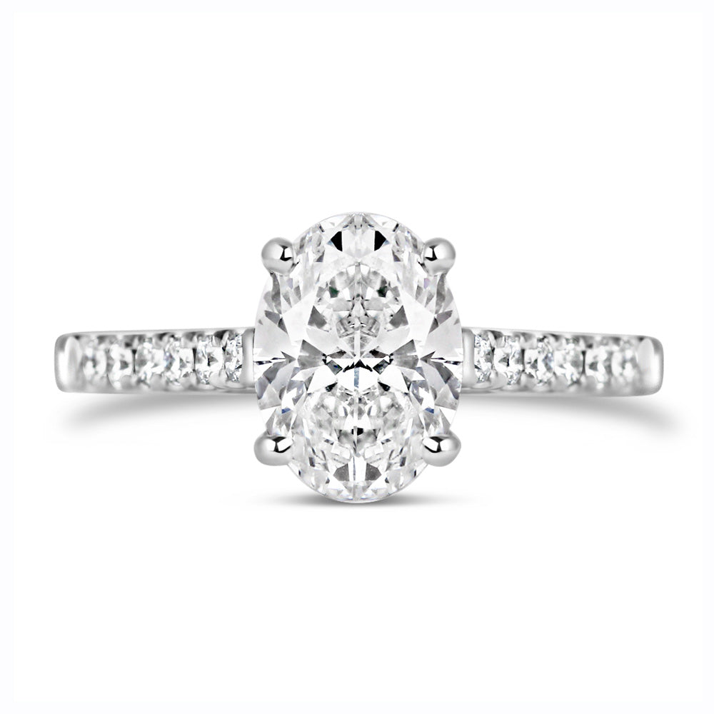 Oval Solitaire Engagement Ring 2.02ct - Laboratory Grown Diamond
