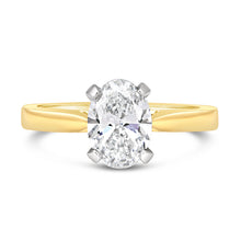 Load image into Gallery viewer, Oval Solitaire Engagement Ring 1.40ct - Laboratory Grown Diamond