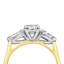 Load image into Gallery viewer, Oval &amp; Pear Three Stone Engagement Ring 1.40ct - Laboratory Grown Diamonds