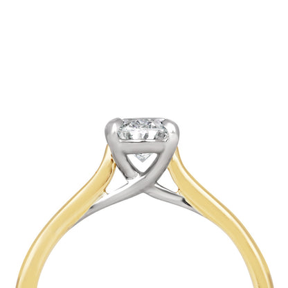 Oval Solitaire Engagement Ring 0.87ct