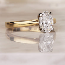 Load image into Gallery viewer, Oval Solitaire Engagement Rings 1ct - Laboratory Grown Diamond