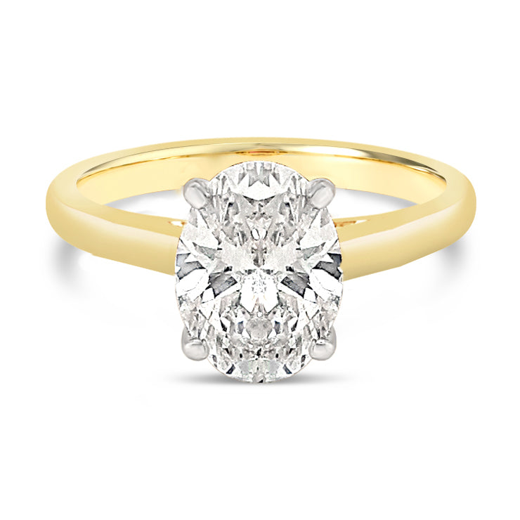 Oval Solitaire Engagement Ring 2.03ct - Laboratory Grown Diamond