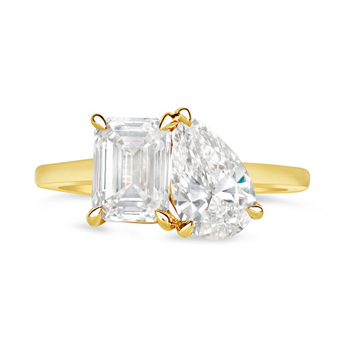 Rocks Toi et Moi Engagement Ring  2.50ct - Laboratory Grown Diamonds