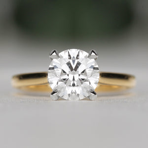 Rocks Diamond Solitaire Engagement Ring 3ct - Laboratory Grown Diamond