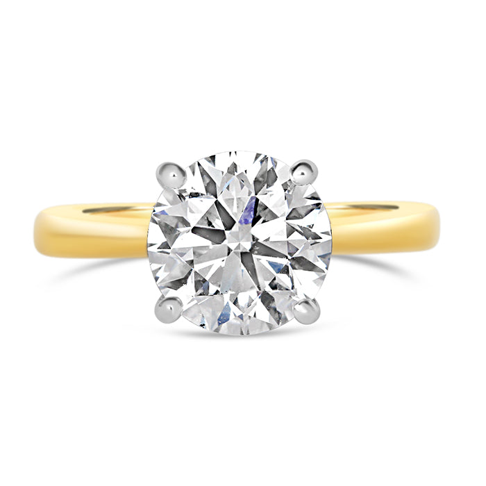 Round Brilliant Solitaire Engagement Ring 3ct