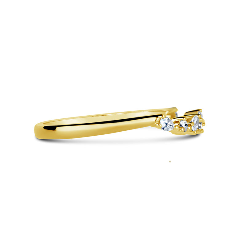 Pear &amp; Round Cut Multi Stone Diamond Ring