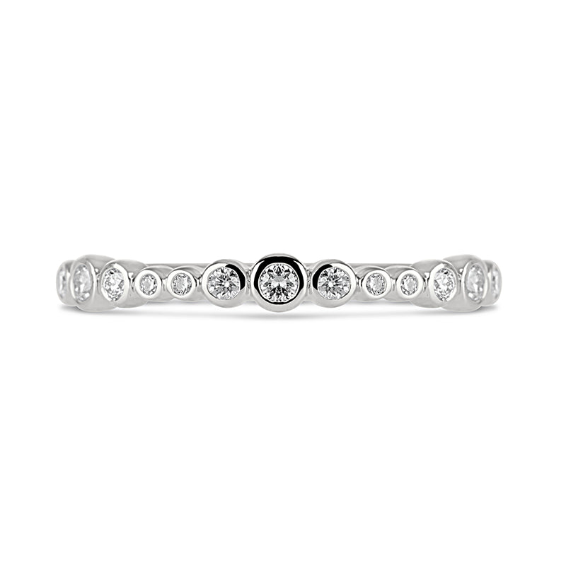 Diamond Multi Stone Bezel Set Ring