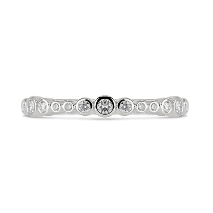 Diamond Multi Stone Bezel Set Ring