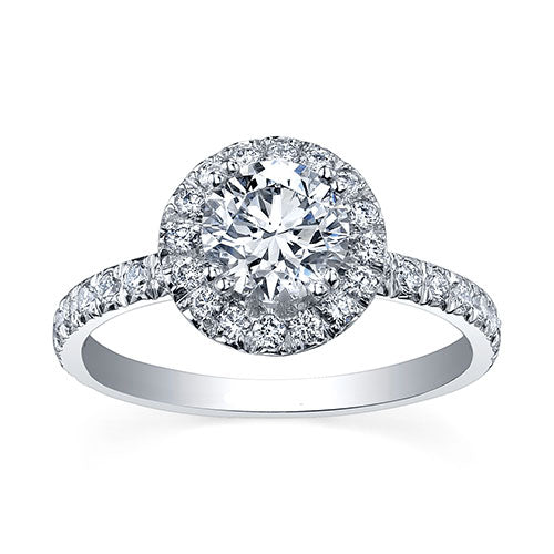 Round Brilliant Halo Engagement Ring