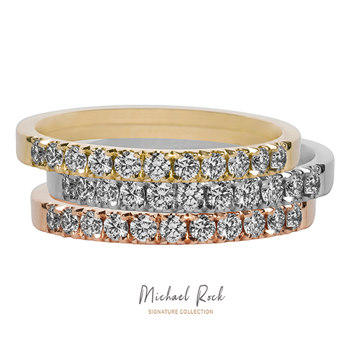 Michael Rock Signature Collection White Gold Oval