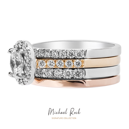 Michael Rock Signature Collection White Gold Oval