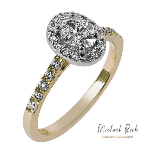 Michael Rock Signature Collection Yellow Gold Oval