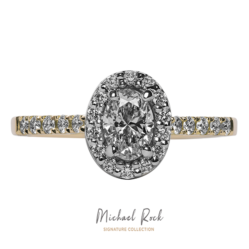 Michael Rock Signature Collection Yellow Gold Oval